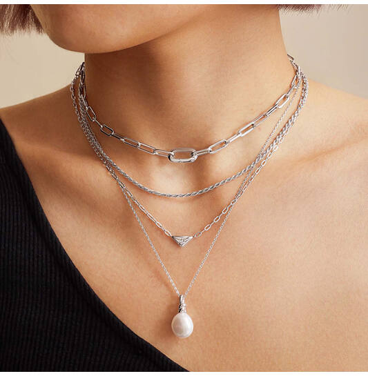  Chic Creator - Silver / Rhodium plated - 45cm